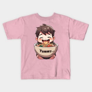 mukbangs maniacs Kids T-Shirt